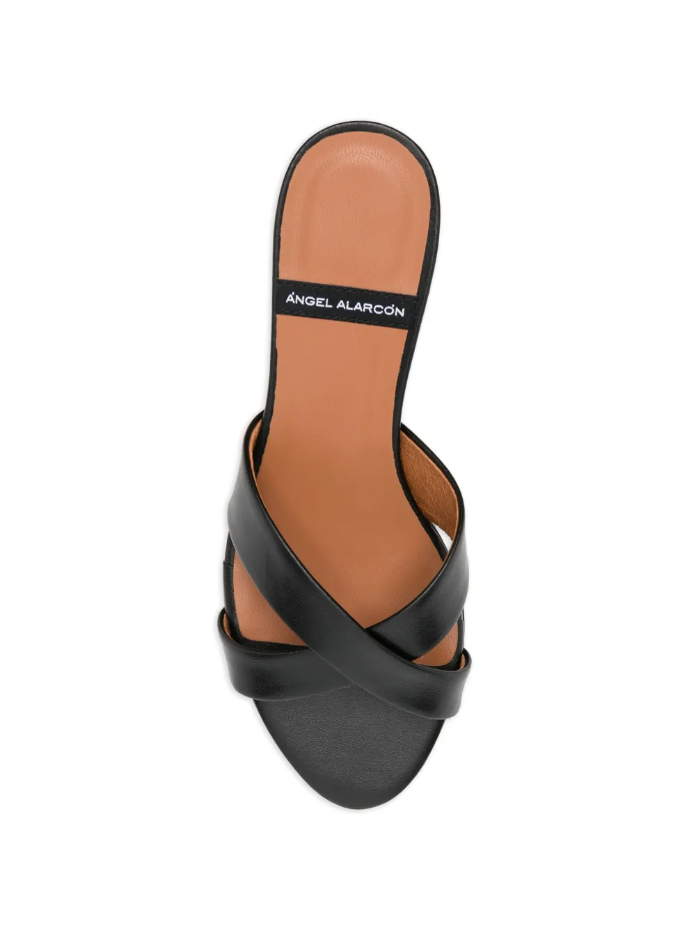 ANGEL ALARCON Elodia sandalen met rond teenbandje Zwart