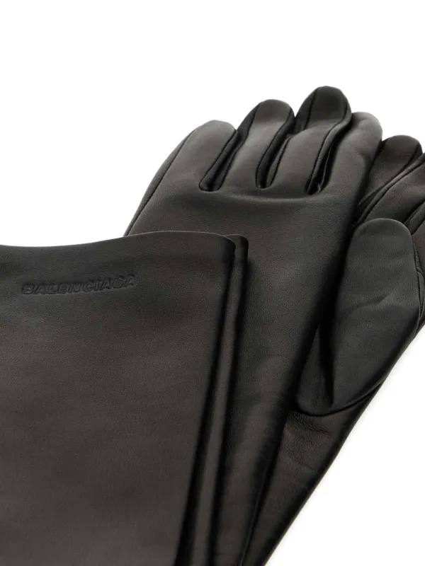 Balenciaga Long Gloves | Black | FARFETCH AO