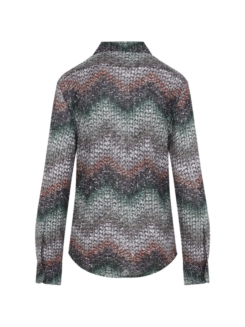 Missoni blouse met pailletten Groen