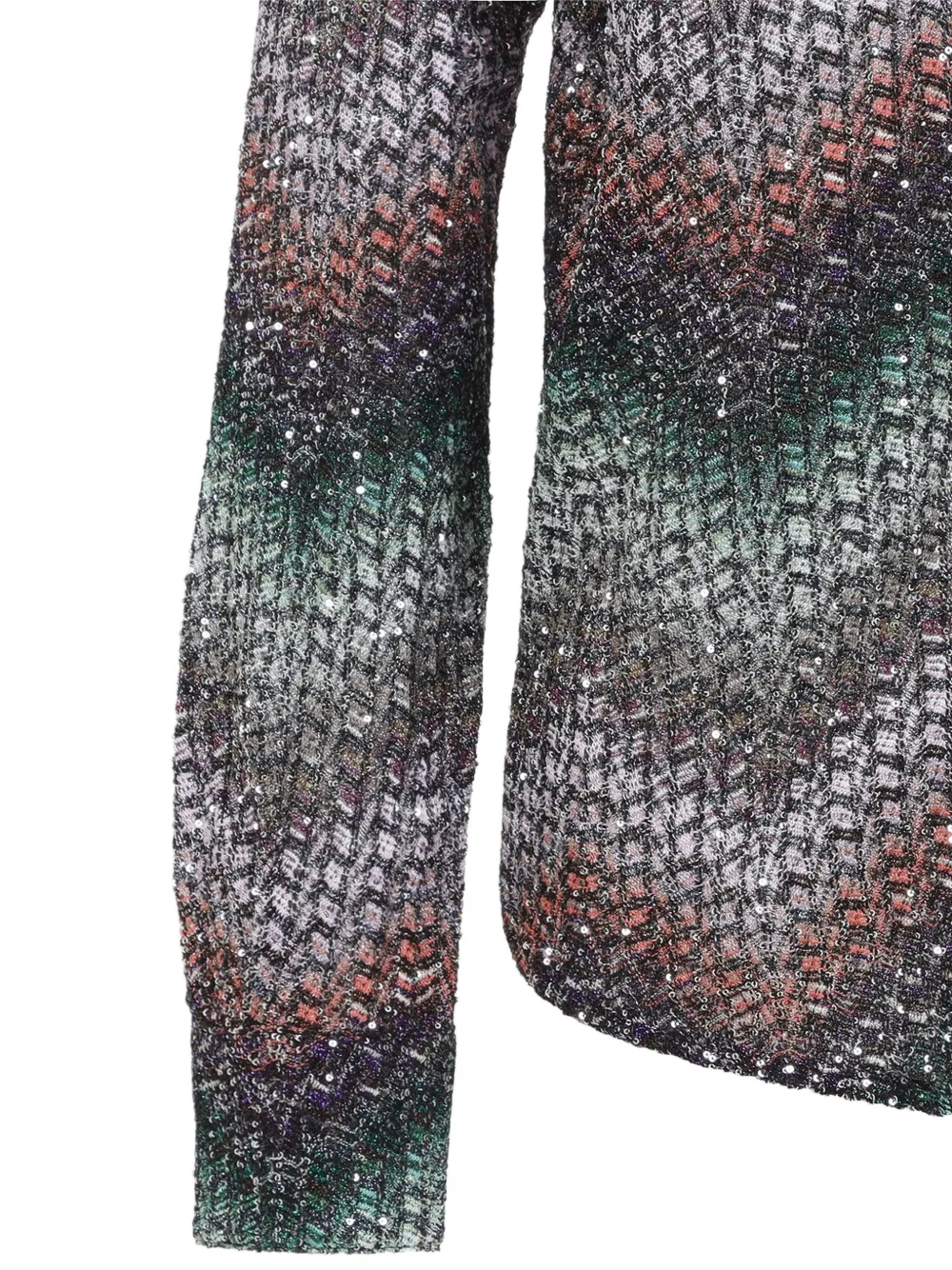 Missoni blouse met pailletten Groen