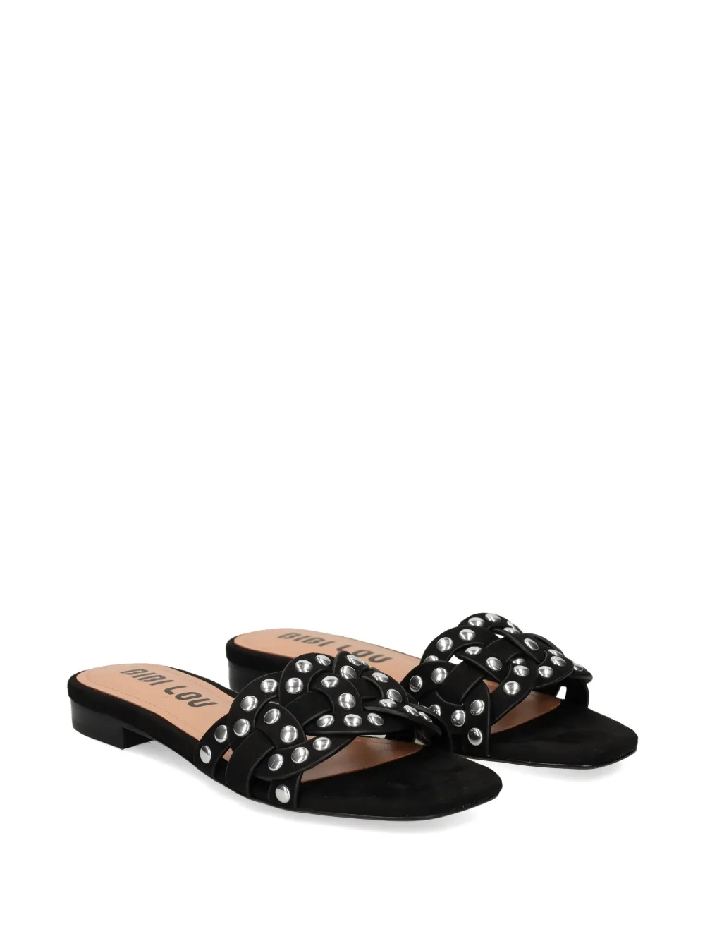 Bibi Lou studded braided sandals Zwart
