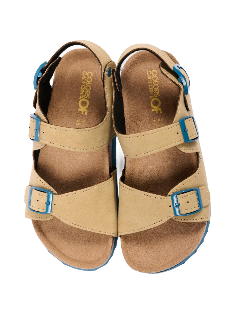 Colors Of California Sandalen met gesp Beige