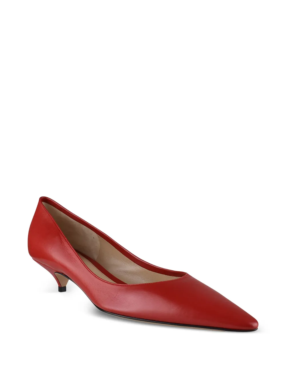 The Row Liisa leather pumps Rood
