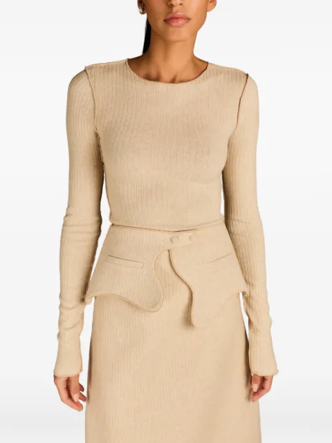 MARK-OFF Chelsea ribbed-knit top