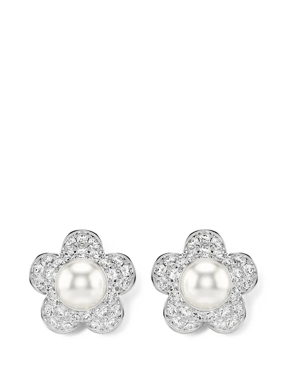 Swarovski x Ariana Grande crystal-embellished stud earrings - Silber