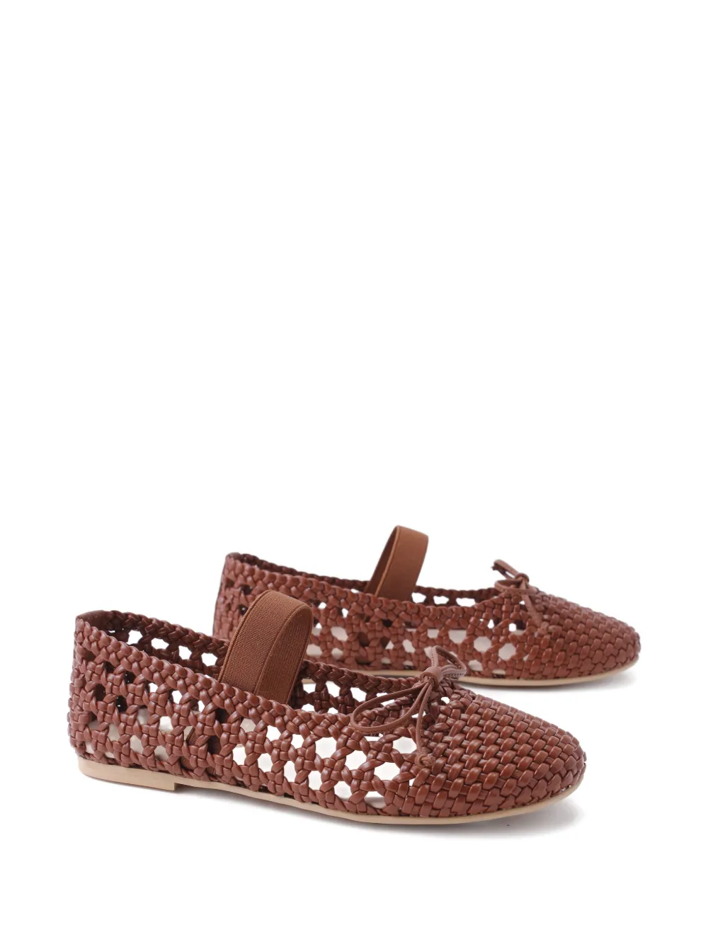 Florens slip-on woven ballerinas Bruin