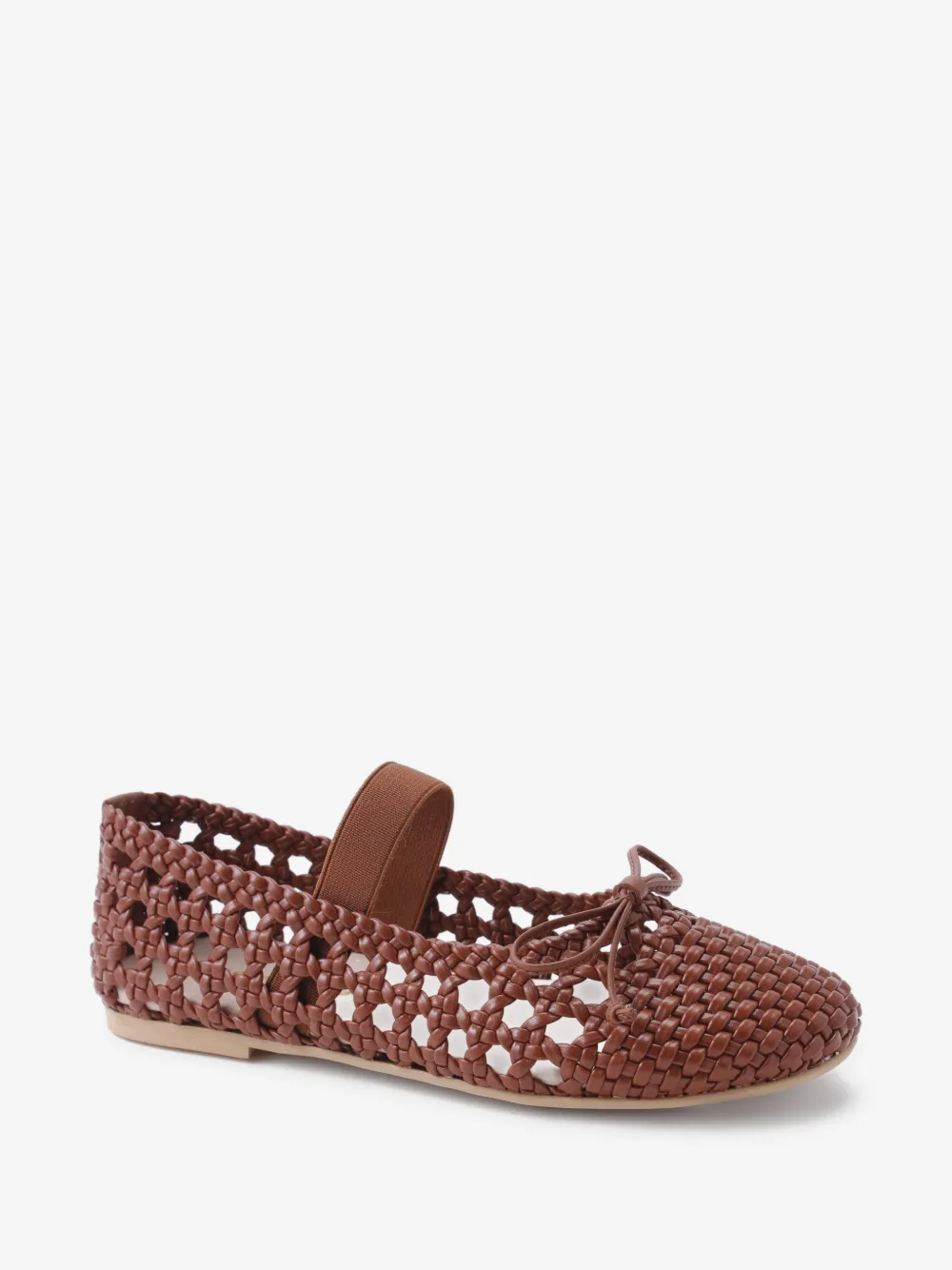 Florens slip-on woven ballerinas | Brown | Image 1