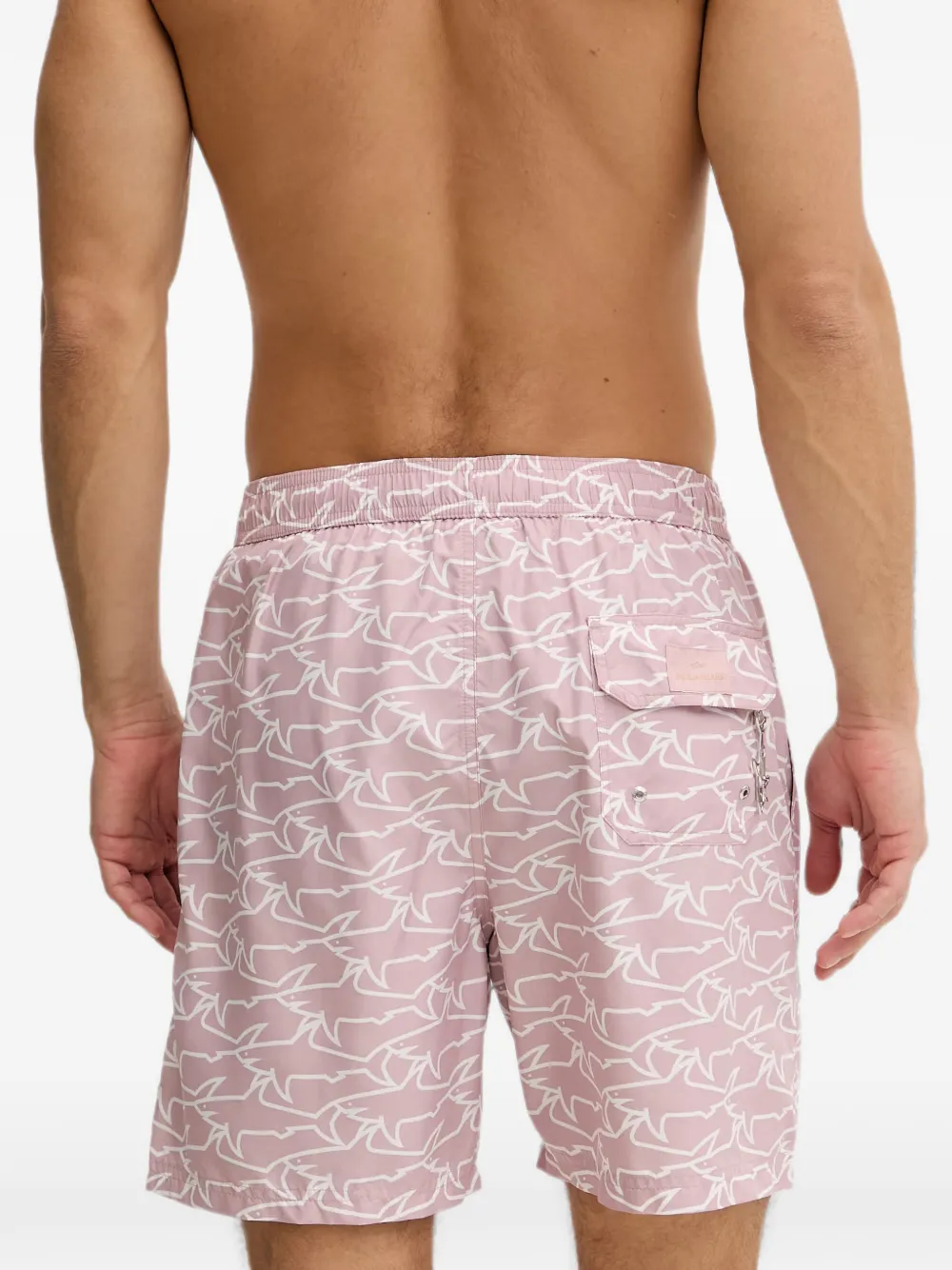 Paul & Shark Zwembroek met trekkoord Roze