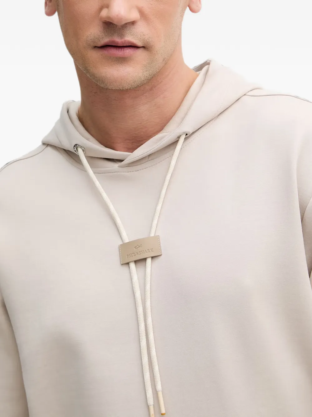 Paul & Shark Hoodie met trekkoord Beige