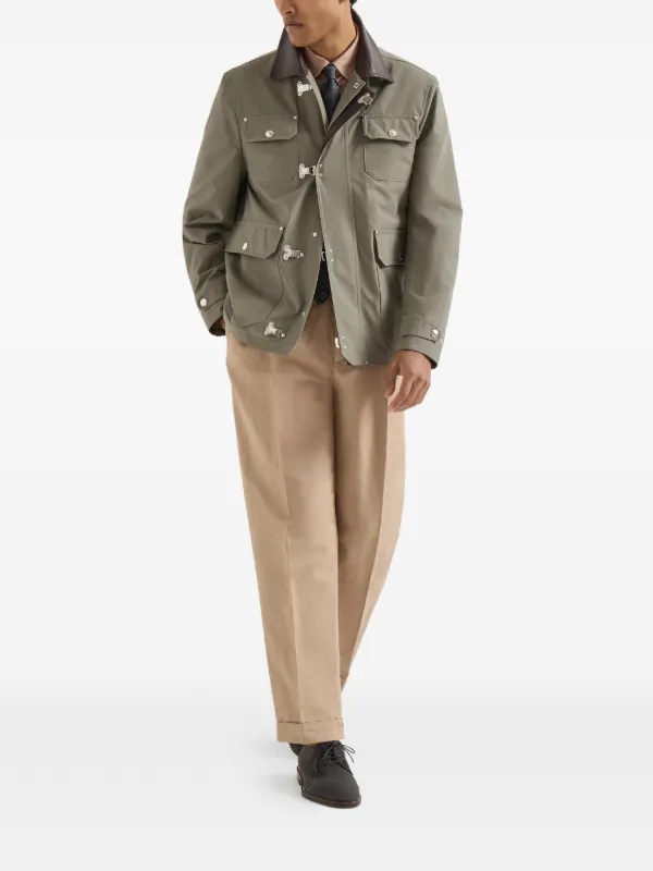 Brunello Cucinelli water-resistant Techno Cotton Gabardine
