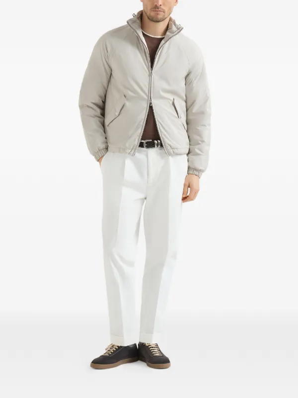 Brunello Cucinelli Lightweight Nylon Outerwear Jacket With
