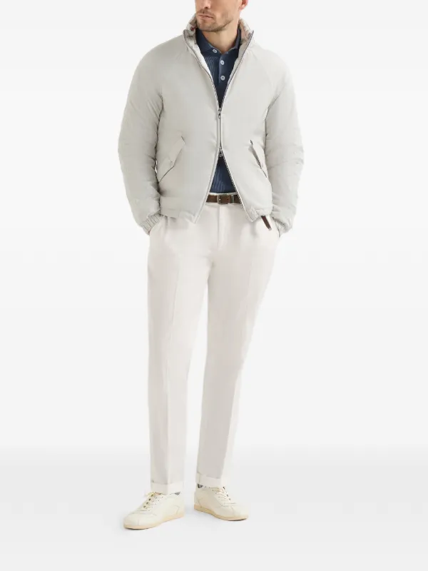 Brunello Cucinelli ラグランスリーブ ポロシャツ | ブルー | FARFETCH JP