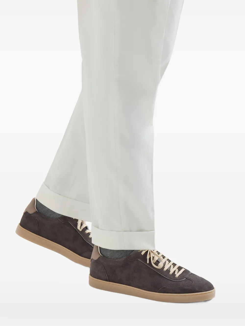 Brunello Cucinelli Suède sneakers Zwart