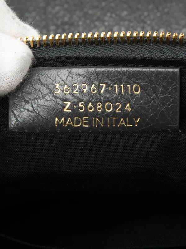 Balenciaga Pre-Owned 2018 Lambskin Motocross Classic Zip Around