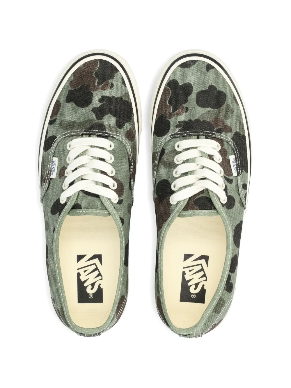 Vans Premium Authentic camouflage sneakers Groen