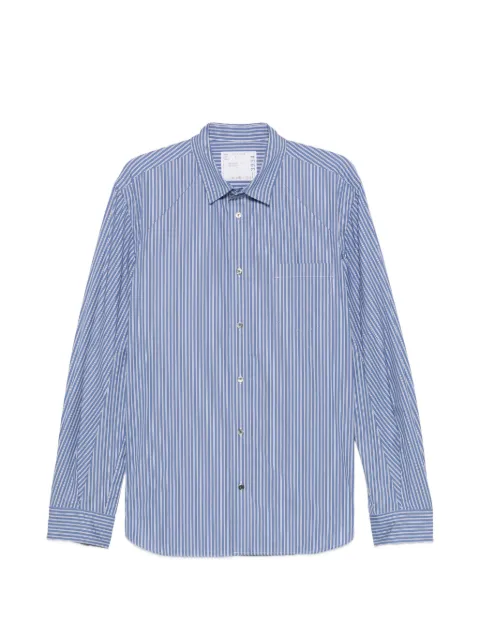 sacai stripe-print poplin shirt