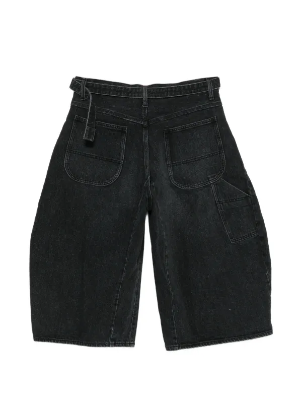 Sacai ベルテッド ショートパンツ | ブラック | FARFETCH JP