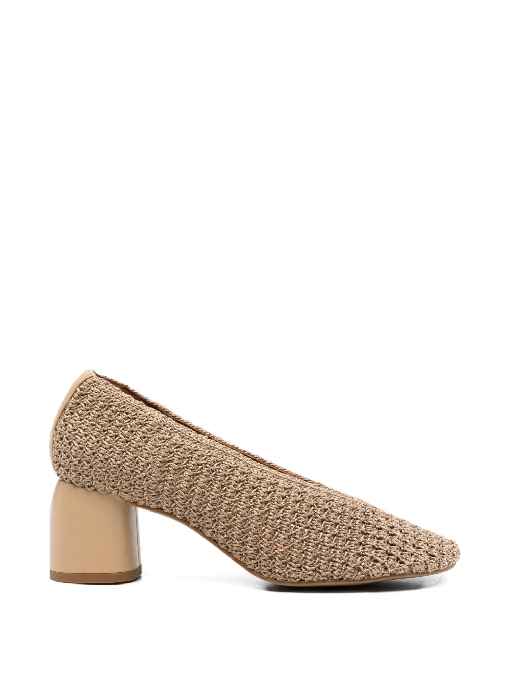 Ester round-toe pumps
