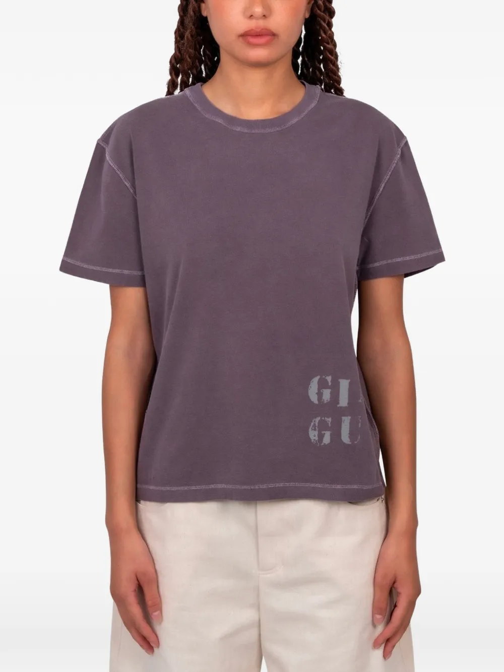 Gimaguas logo-print T-shirt - Marrone