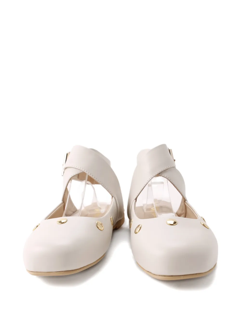 Florens studded ballerinas Beige