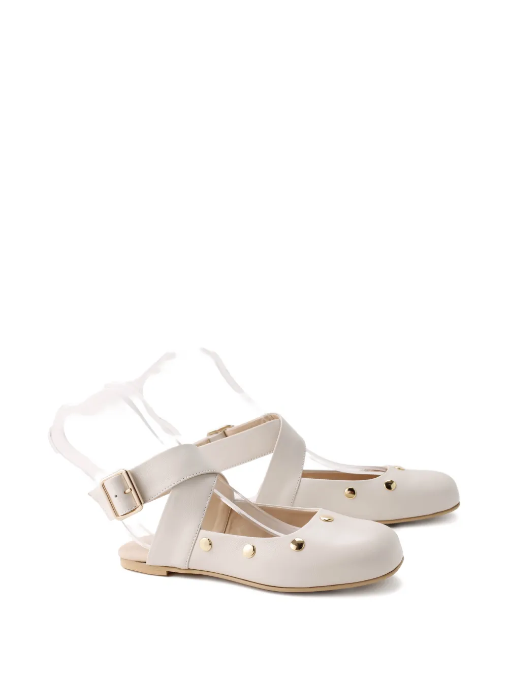 Florens studded ballerinas - Toni neutri