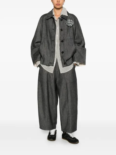 SOH belt-loop wide-leg jeans