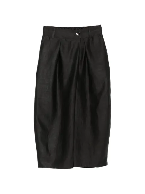 SOH pleated silk trousers