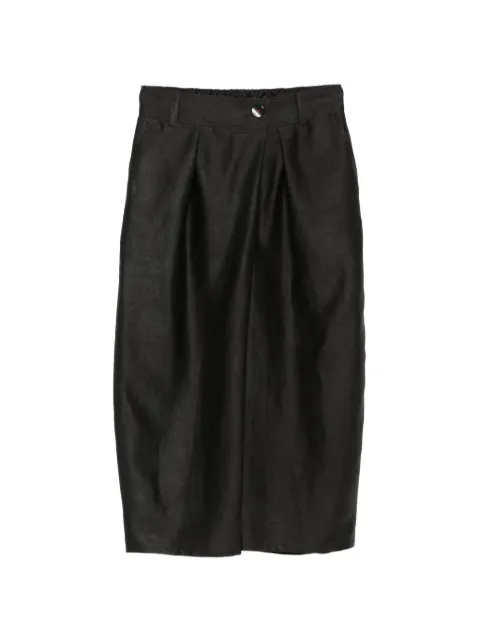 SOH pleated silk trousers