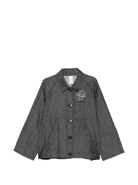 SOH brooch-detail jacket
