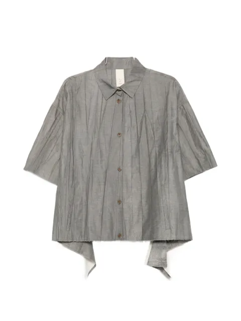 SOH pleated short-sleeve shirt