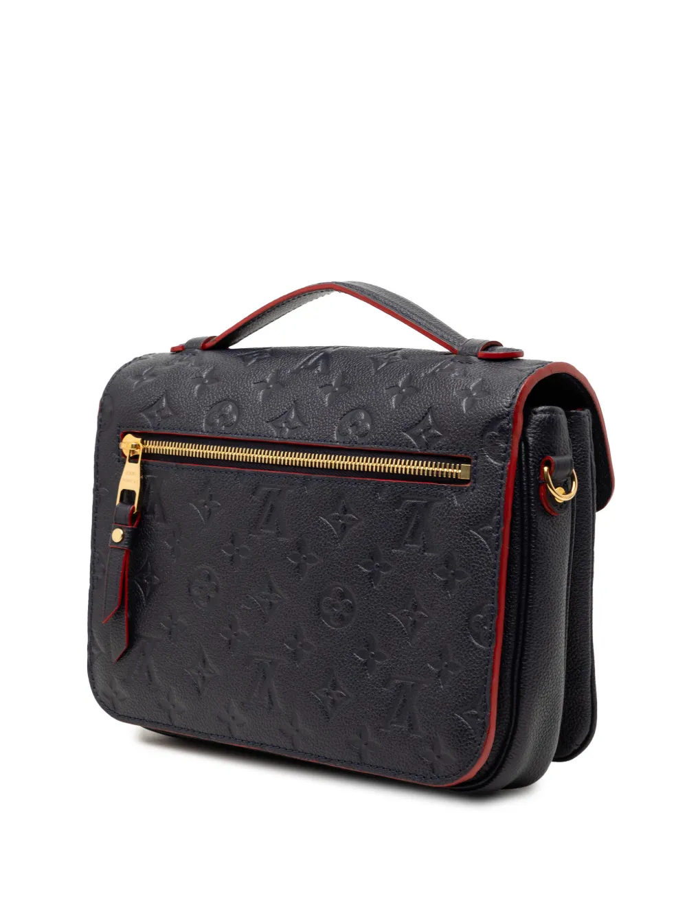  Louis Vuitton Pre-owned Borsa A Tracolla Pochette Metis In Pelle Empreinte Con Monogramma 2018 - Blu 