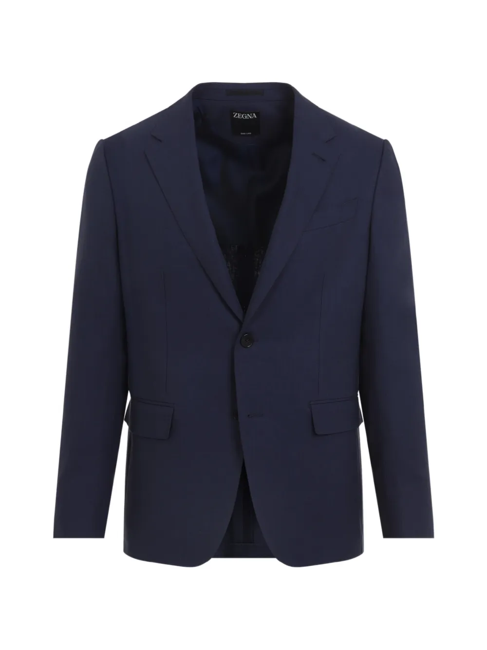 Zegna flap-pocket linen blazer - Blu