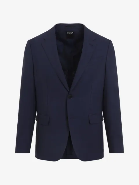 Zegna flap-pocket linen blazer