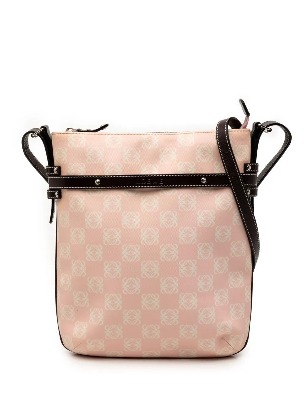 Loewe Pre-Owned 2007 Anagram Coated Canvas crossbody bag - Rosa