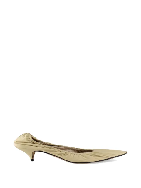 The Row Liisa elongated almond-toe mules