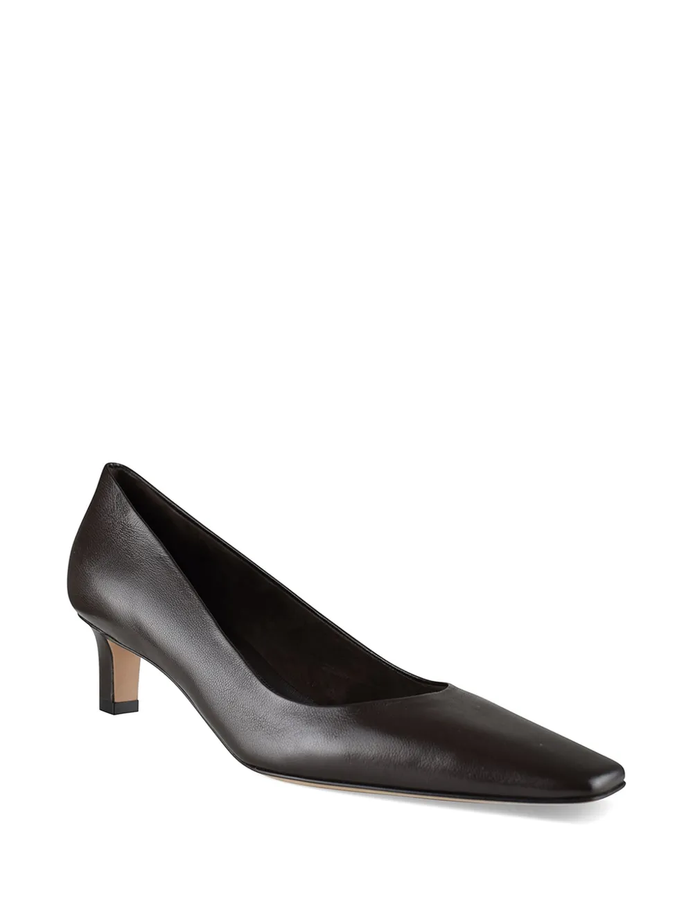 The Row Carla vierkante pumps Bruin