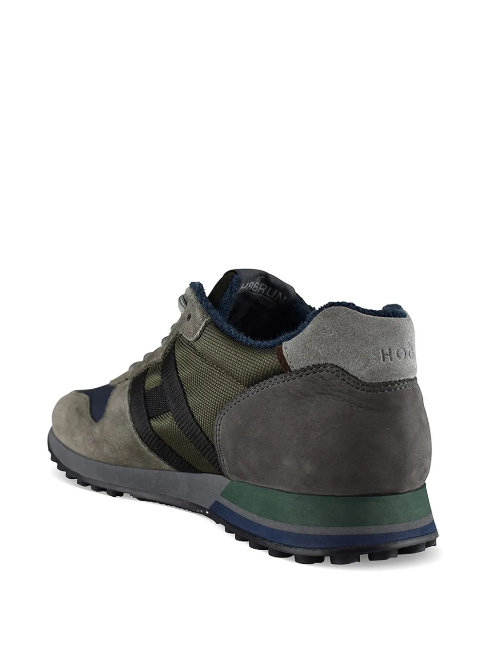 Hogan H383 suède sneakers met logo Grijs