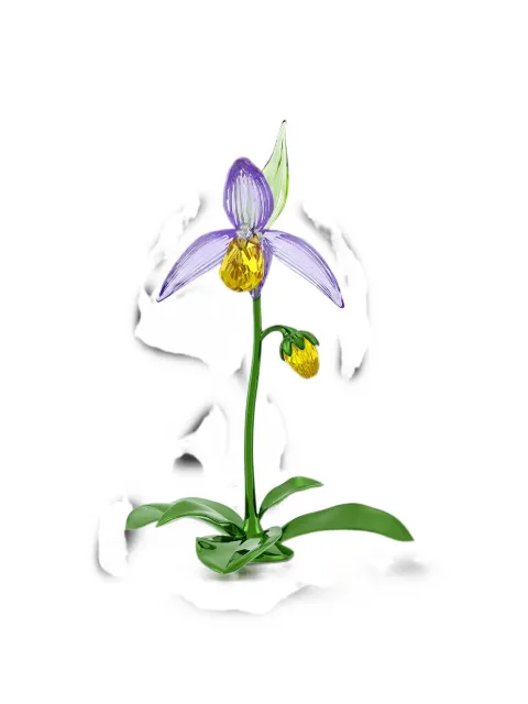 Swarovski Florere Lady Slipper orchid home decor