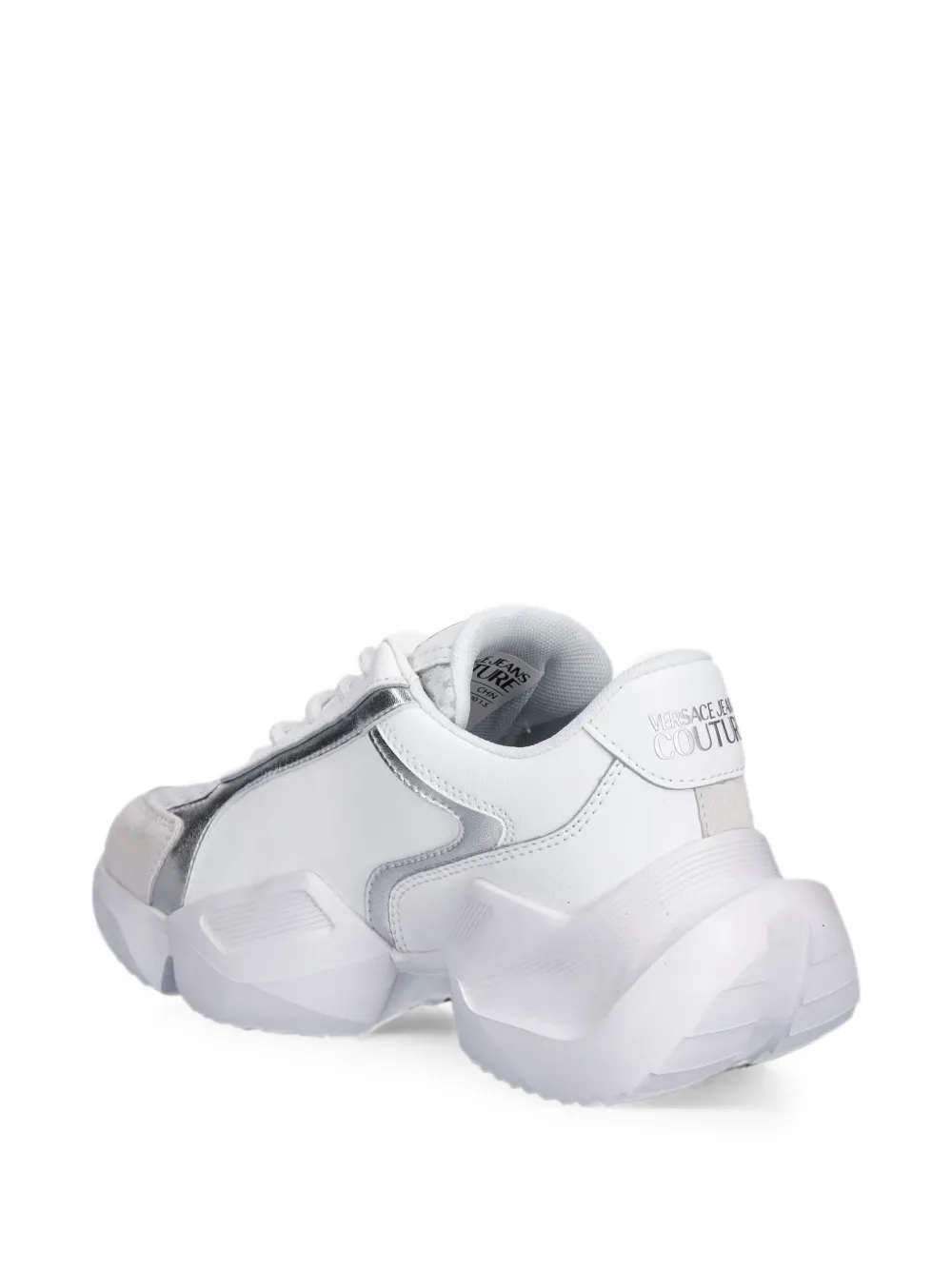 Versace Jeans Couture logo-print panelled sneakers Wit