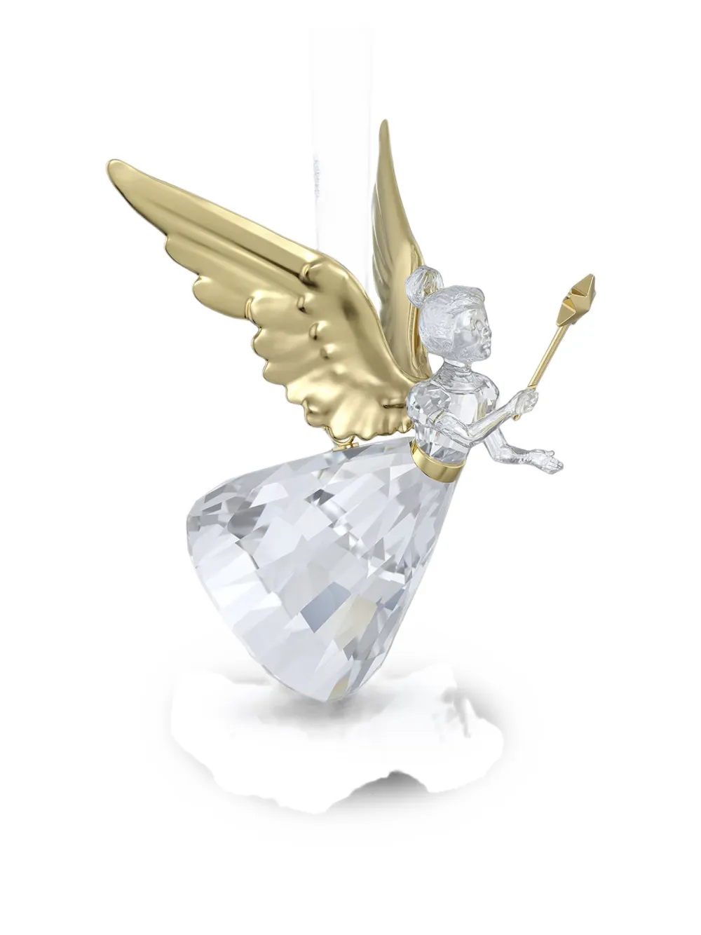 Swarovski Holiday Magic crystal-embellished angel ornament (7.8cm x 6.2cm x 6.5cm) - Weiß