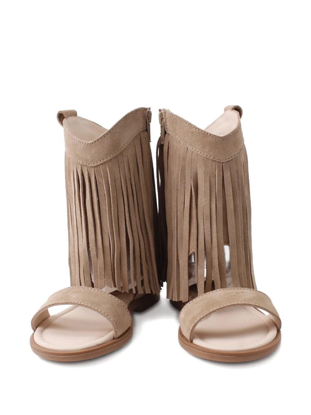 Florens fringe-detail open-toe sandals Beige
