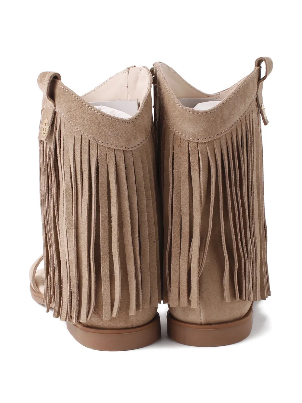 Florens fringe-detail open-toe sandals Beige
