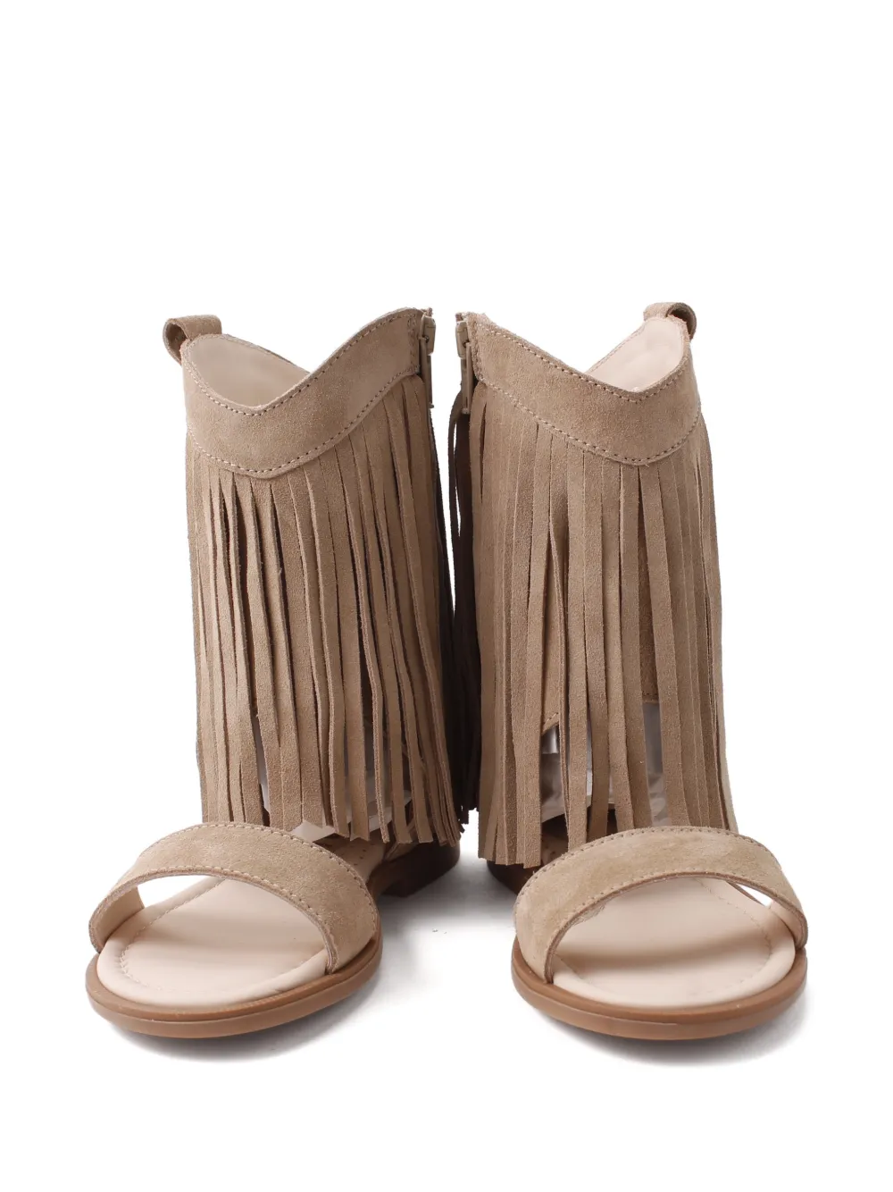 Florens Sandalen met franje Beige