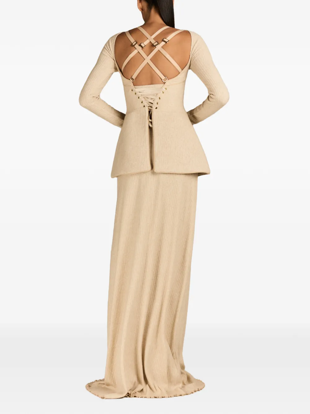  Mark-off Vestido Largo Beverly - Neutro 