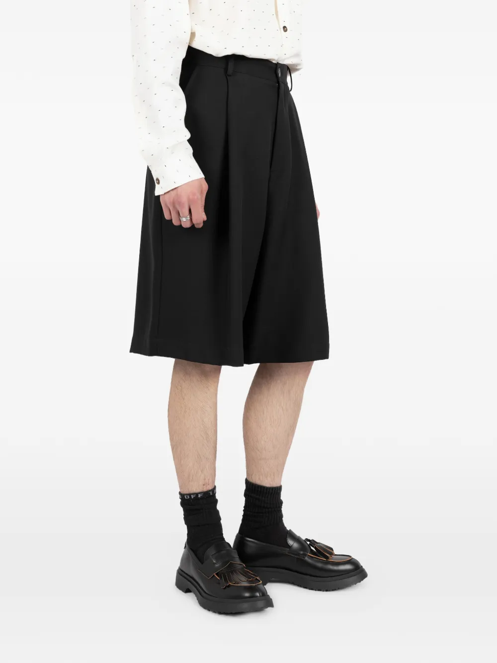 Société Anonyme Andrew geplooide shorts Zwart