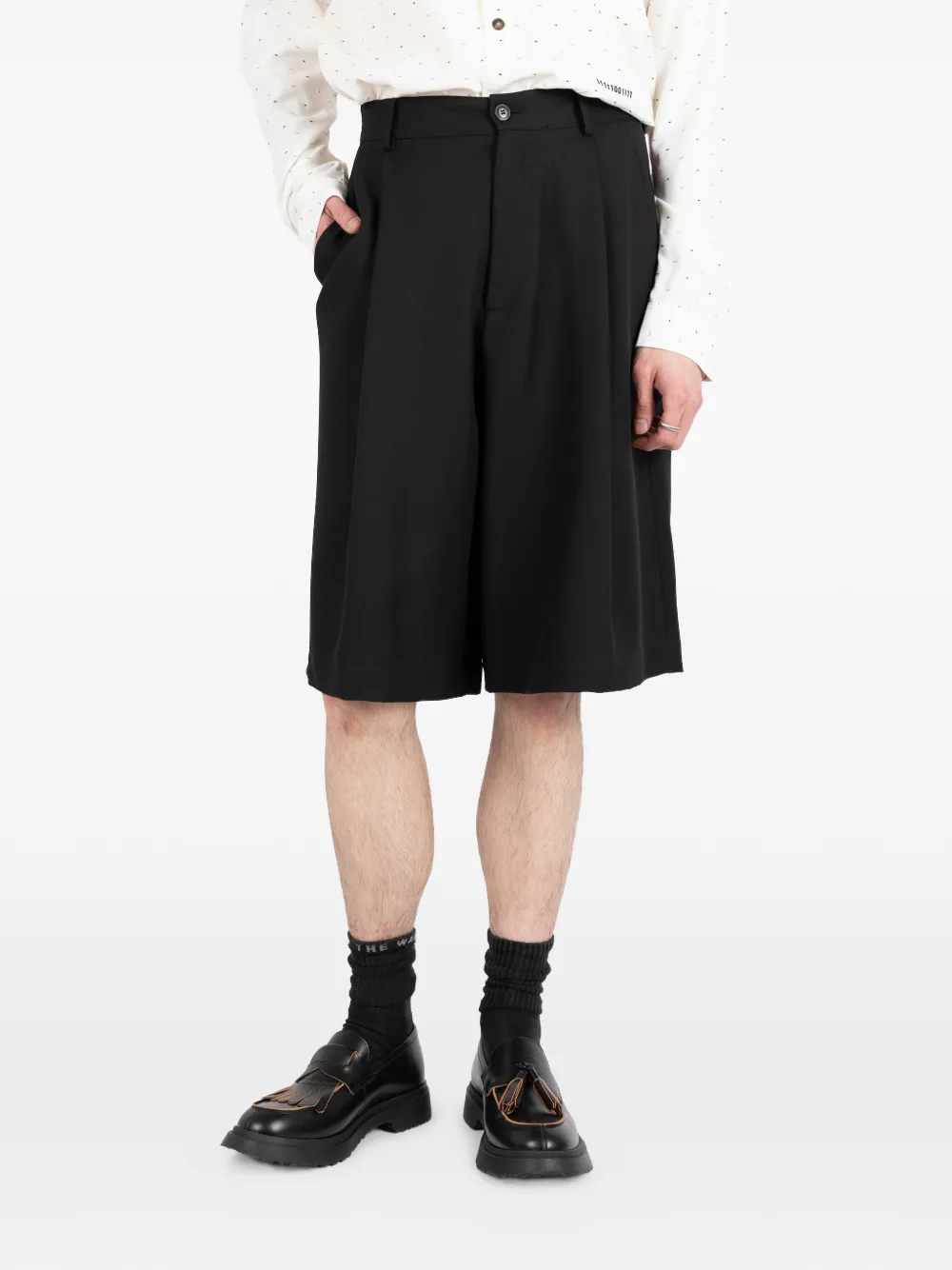 Société Anonyme Andrew geplooide shorts Zwart