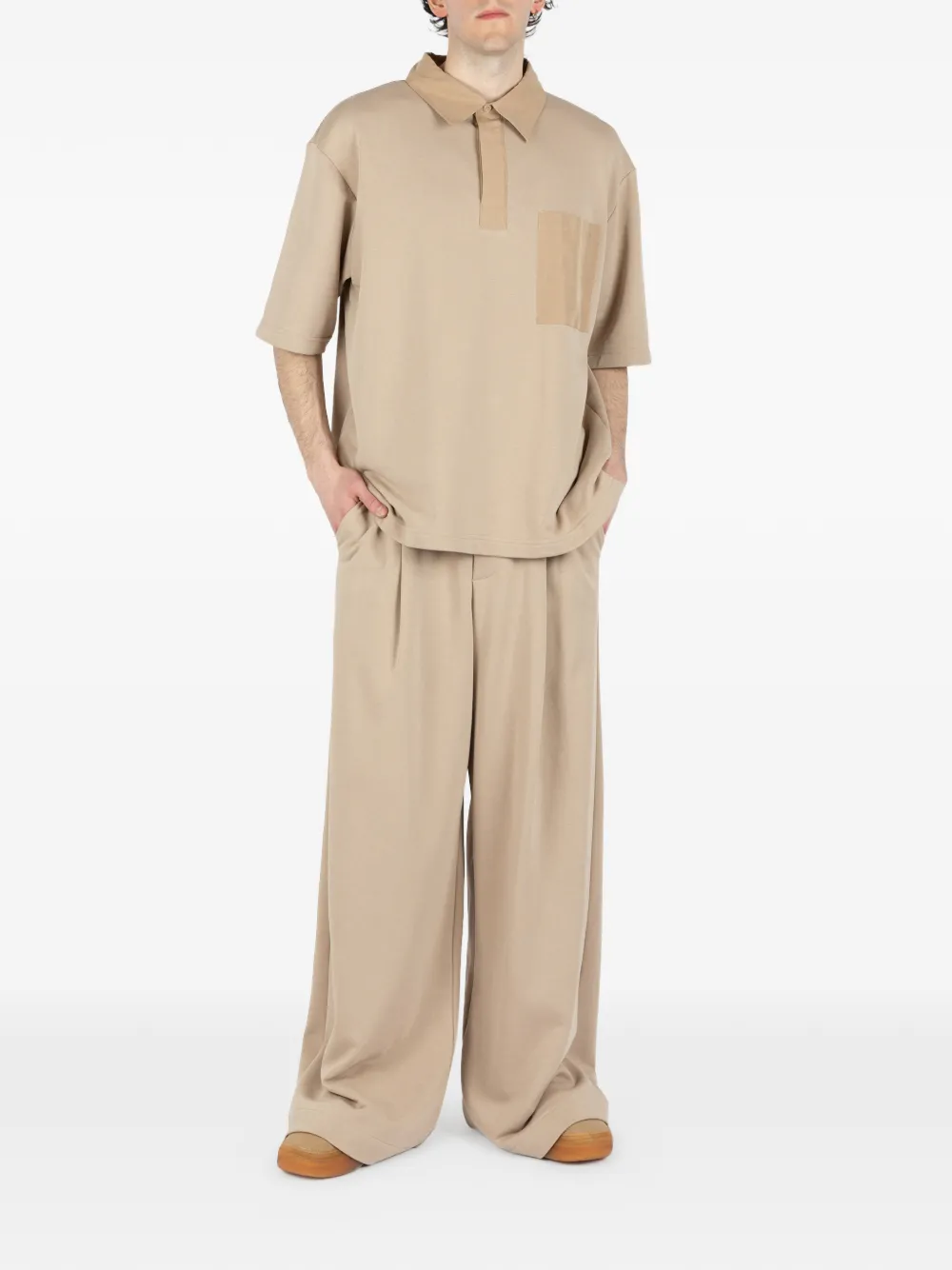 Société Anonyme Polo 92 poloshirt met opgestikte zak Beige