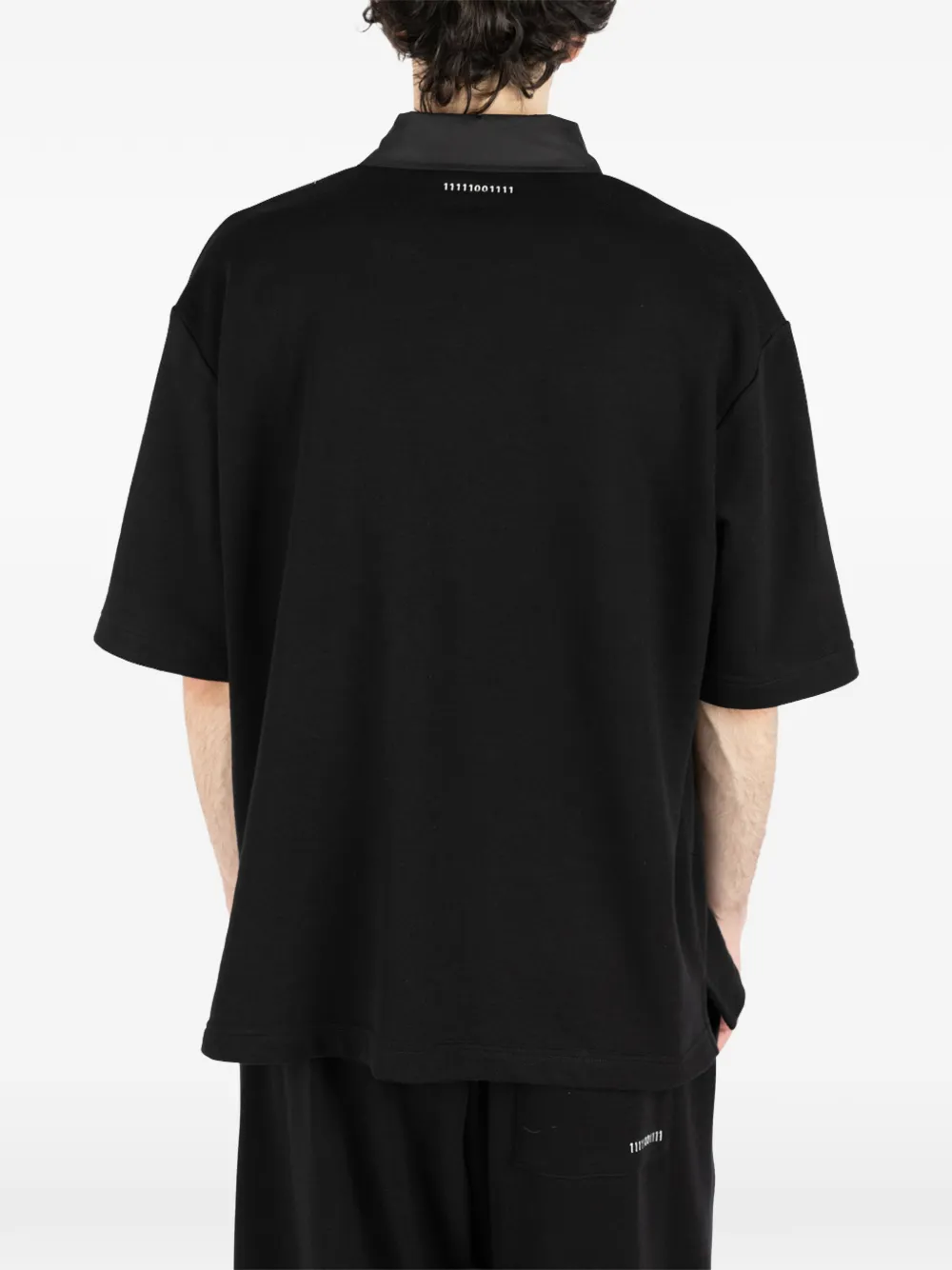 Société Anonyme Polo 92 katoenen poloshirt met opgestikte zak Zwart