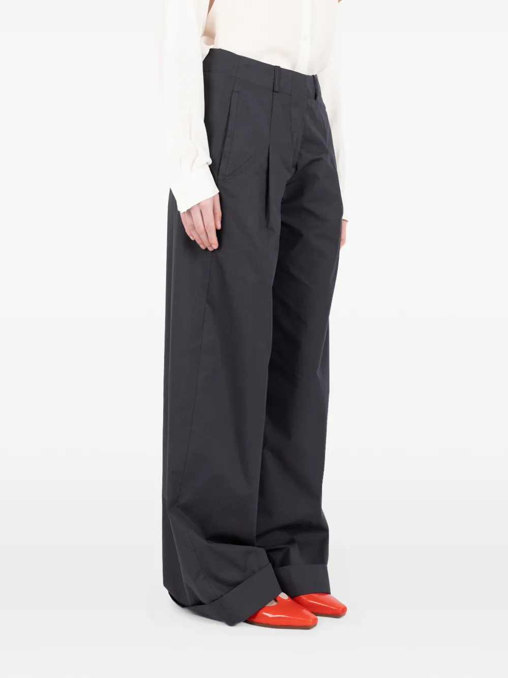 Société Anonyme Broek met wijde pijpen Zwart