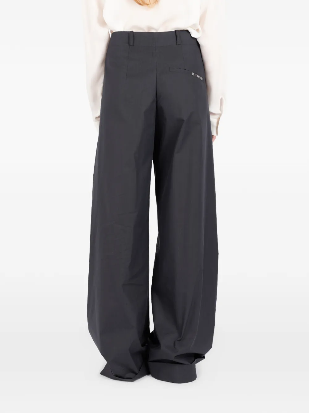 Société Anonyme Broek met wijde pijpen Zwart